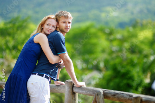 Young couple on a tropical island © MNStudio