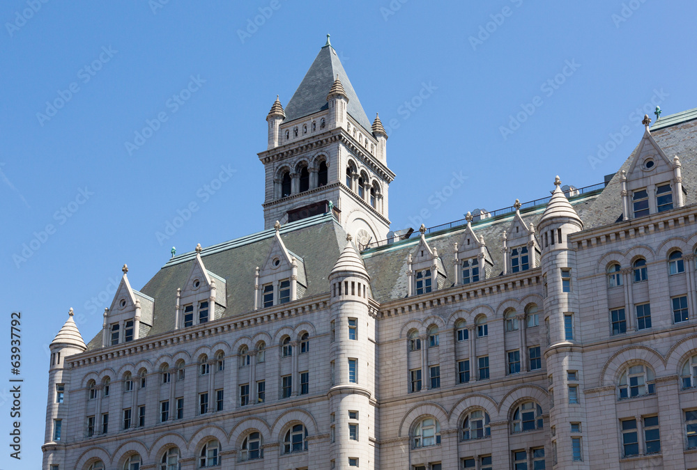 Fototapeta premium Tower of Old Post Office building Washington