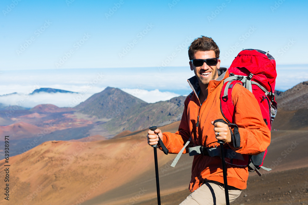 Hiker with backpack