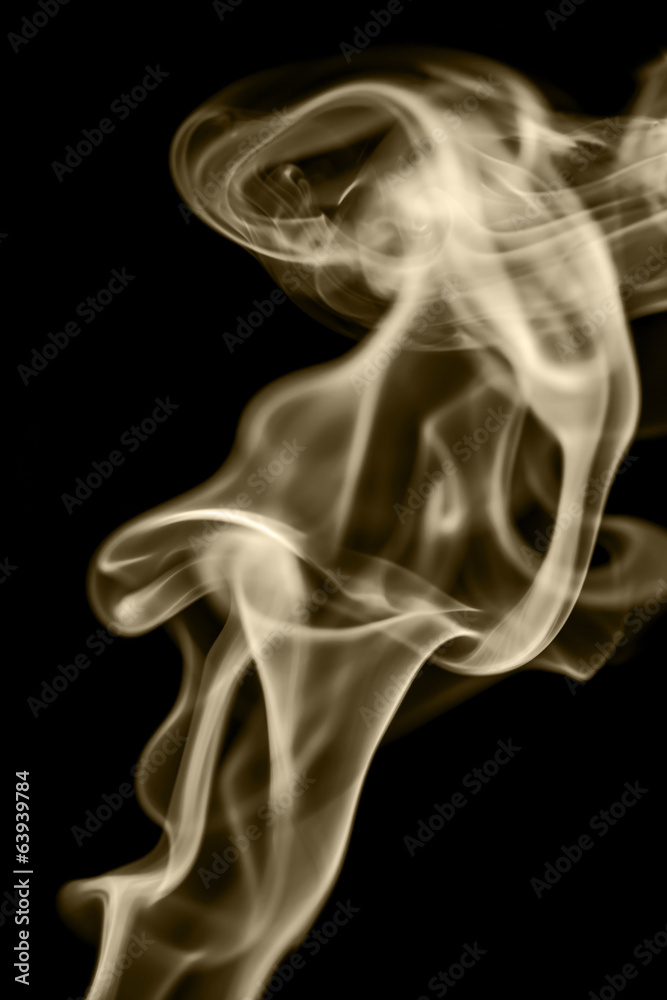 Obraz premium dym na czarnym tle