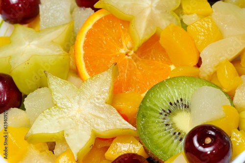 fresh various fruits