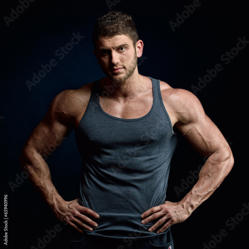 athletic young man portrait