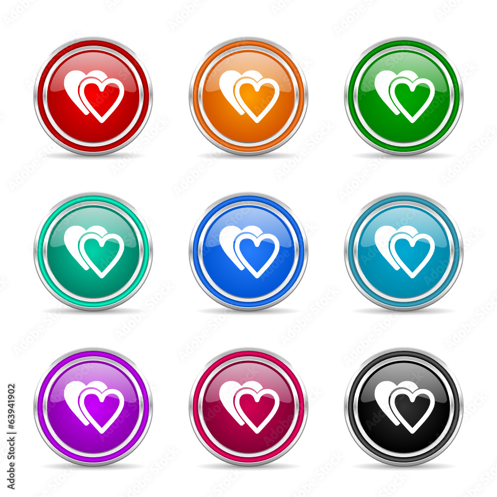 love icon vector set love icon vector set