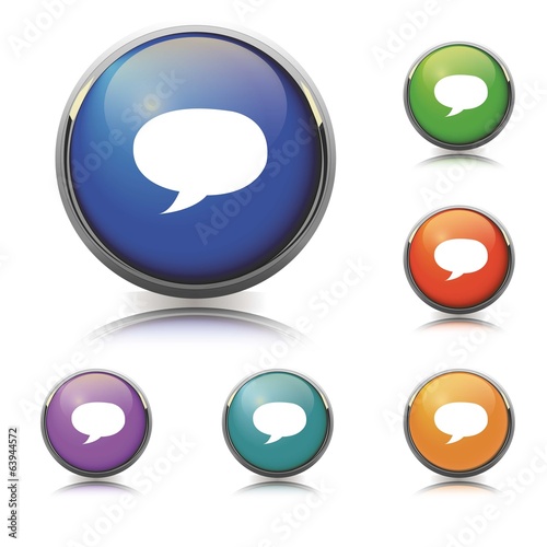 Sprechblase Icon/Button