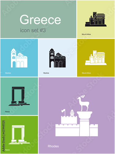 Fotografiet Icons of Greece