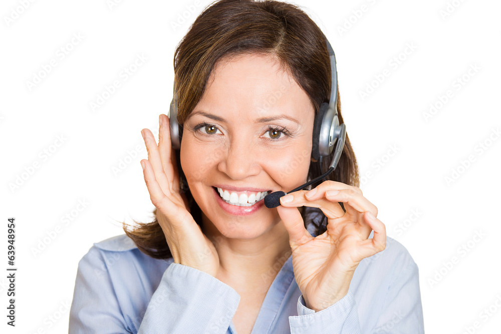 Portrait , headshot Happy, smiling customer representative Portrait , headshot Happy, smiling customer representative