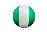 Soccer balls with teams flags, Brazil 2014. Group F, Nigeria