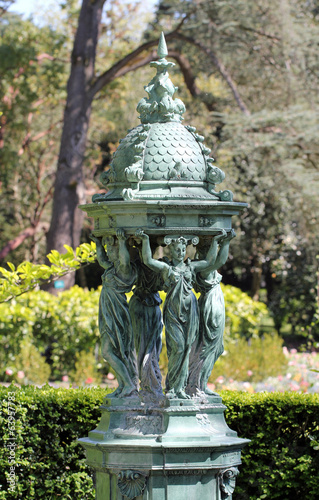 Fontaine Wallace du Jardin des Plantes de Nantes
