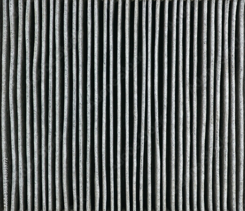 Close up at dirty car air filter.