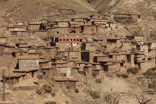 Traditional village in Atlas Mountains