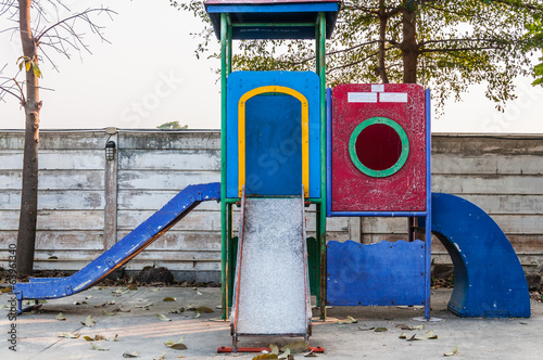 Old slider at playground