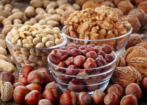 various kinds of nuts