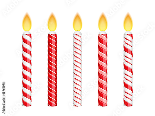 Red Birthday Candles