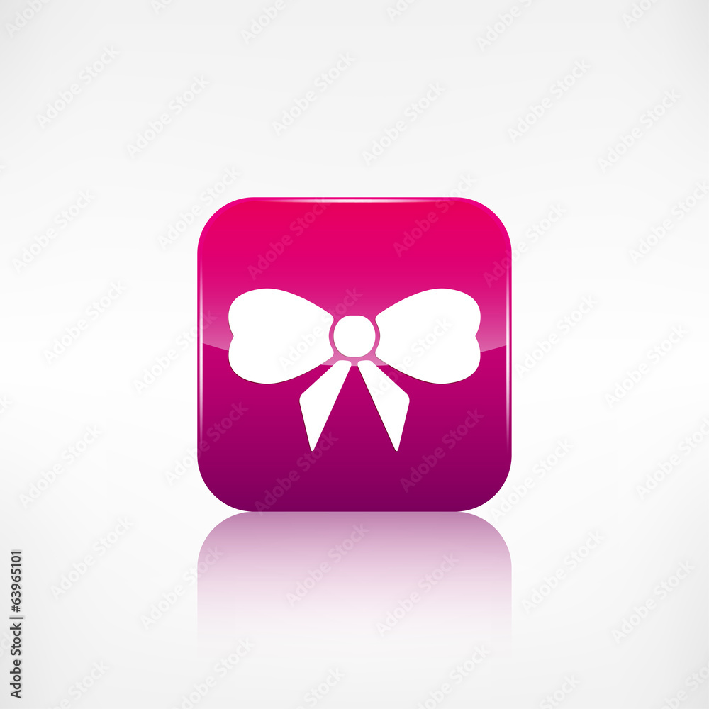 Gift, Christmas bow web icon. Application button. Gift, Christmas bow web icon. Application button.