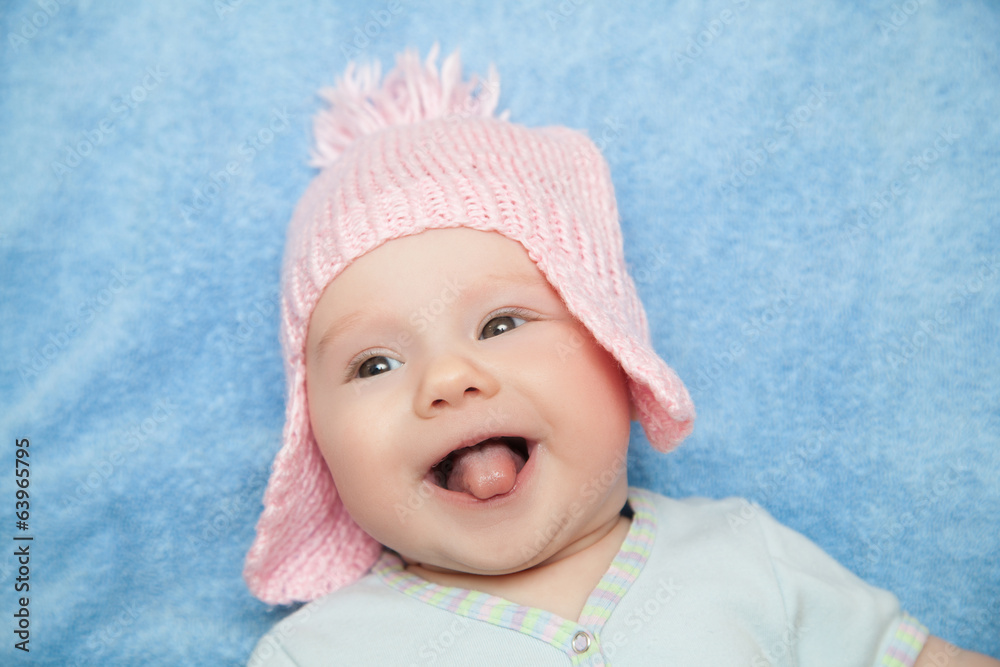Cute newborn baby girl