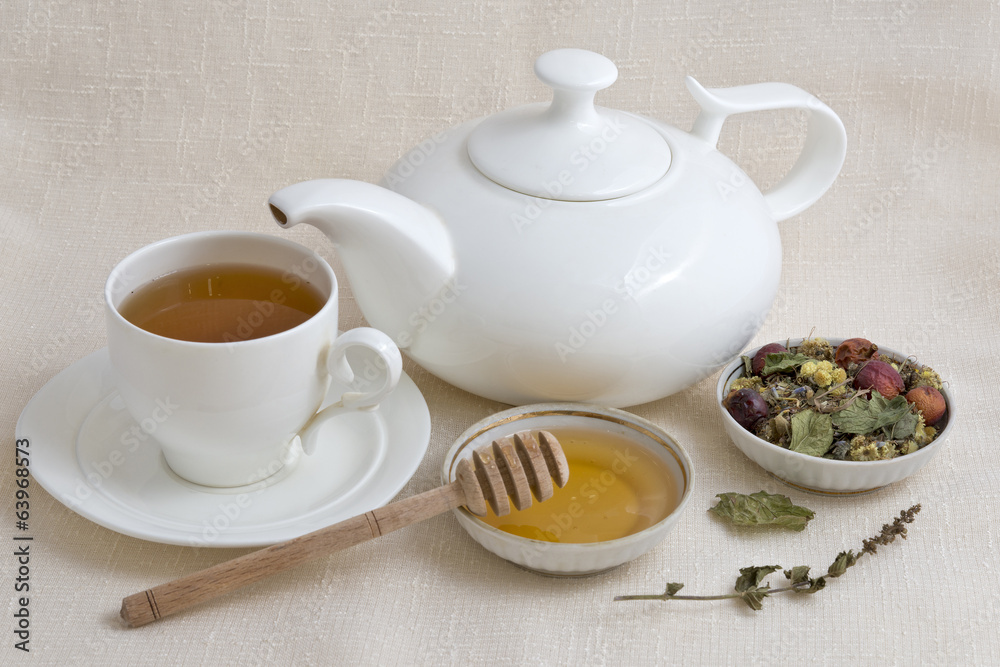 Herbal tea with honey Herbal tea with honey