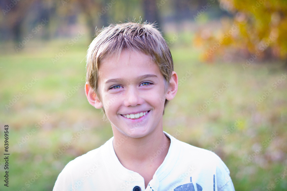 Tween Boy Smiling Tween Boy Smiling