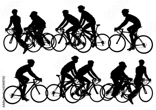 Cyclists sport men