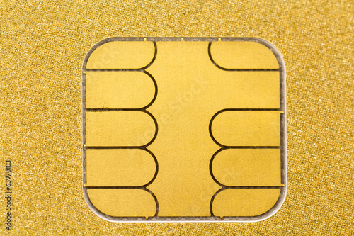 puce électronique de carte de crédit photo