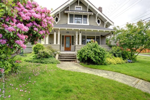 House exterior. Entrance column porch