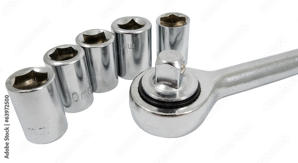 Set of chromeplated wrenches Set of chromeplated wrenches