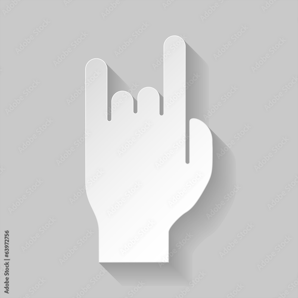 Rock n roll sign Rock n roll sign