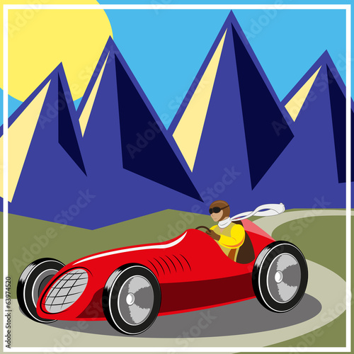 old fast race car