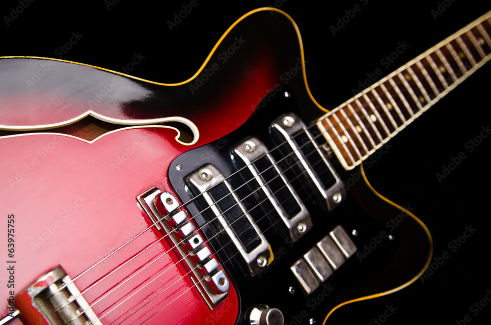 Fototapeta premium Close up of music guitar