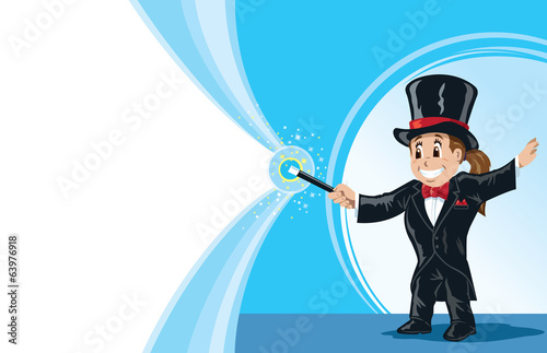 Girl magician