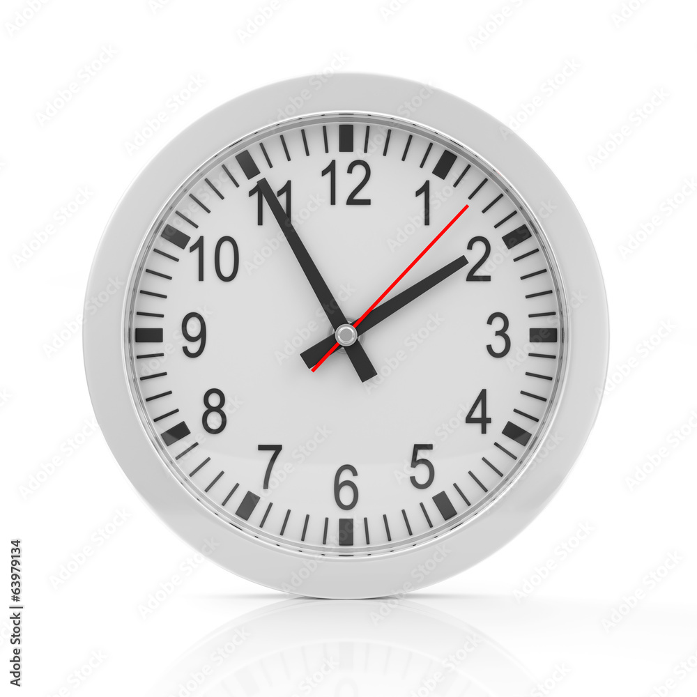 Clock Icon isolated on white background Clock Icon isolated on white background