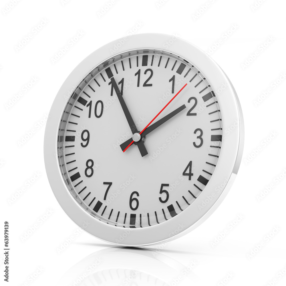 Clock Icon isolated on white background Clock Icon isolated on white background