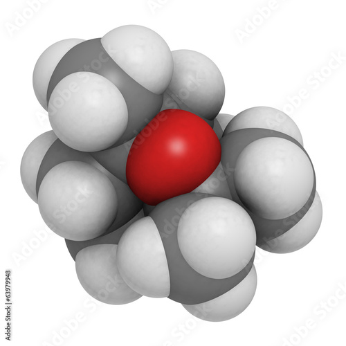 Eucalyptol molecule  chemical structure