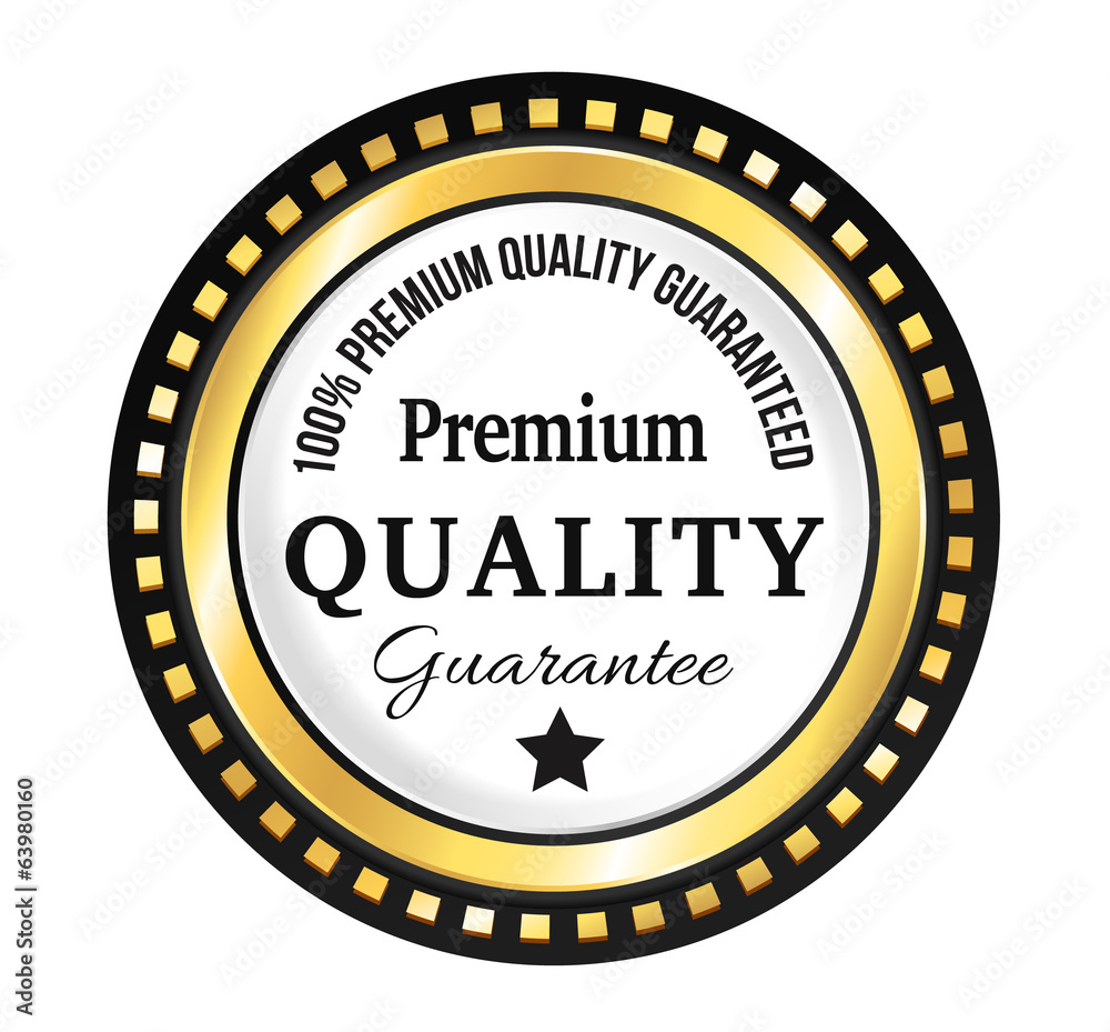Fototapeta premium Golden Premium Quality Badge
