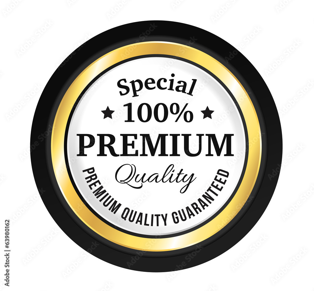 Golden Premium Quality Badge