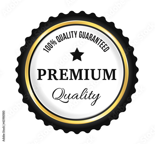 Golden Premium Quality Badge