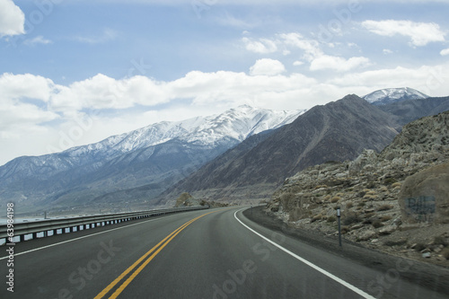 Oregon Highway Snow Mountains © AAGrim