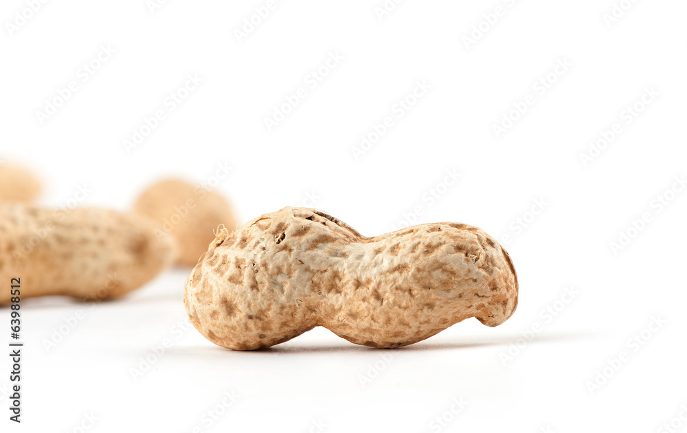 Peanut isolated on white background Peanut isolated on white background