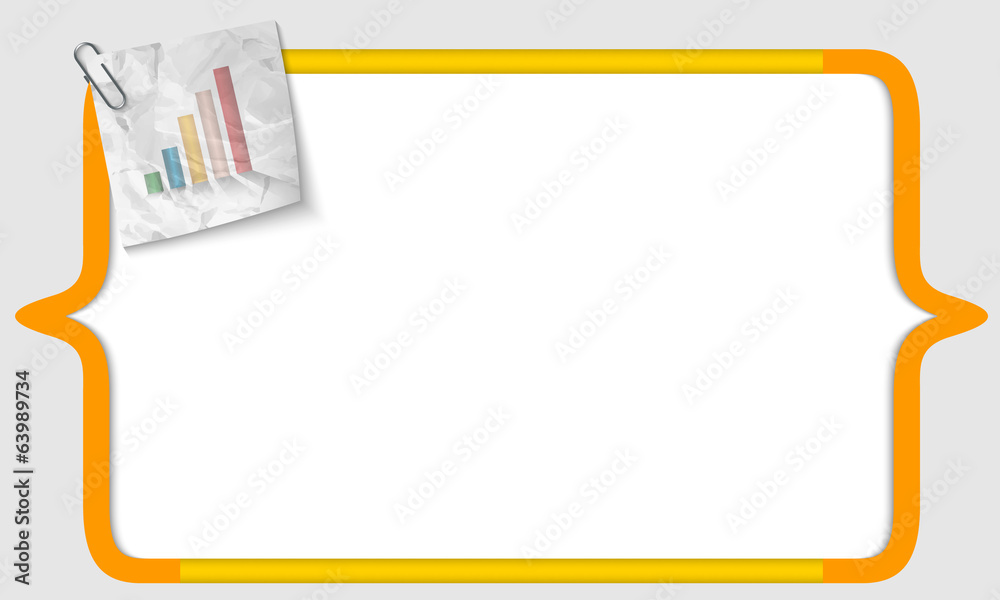 vector brackets with crumpled paper and graph vector brackets with crumpled paper and graph