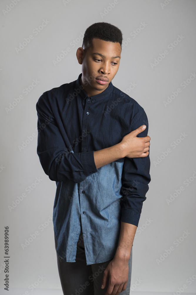 Young male fashion model