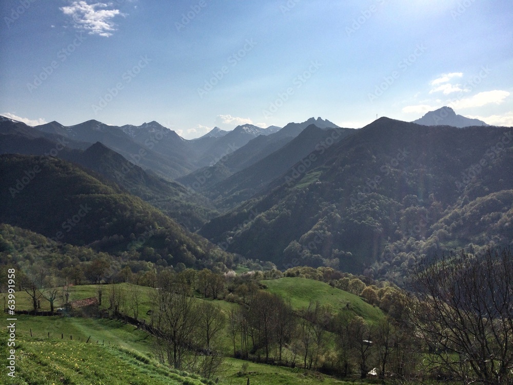 Mountains in Asturias, Spain