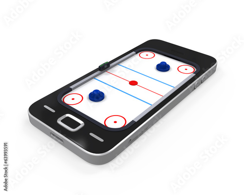 Air Hockey Table in Mobile Phone