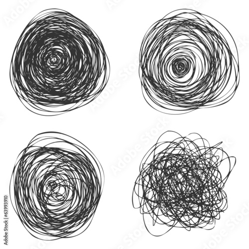 Vector Abstact Chaotic Round Sketch
