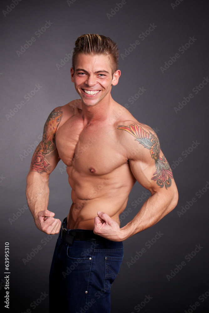 Obraz premium muscle man 