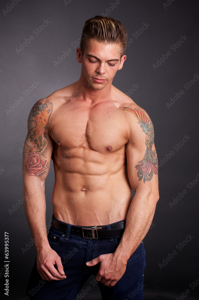 Fototapeta premium muscle man 