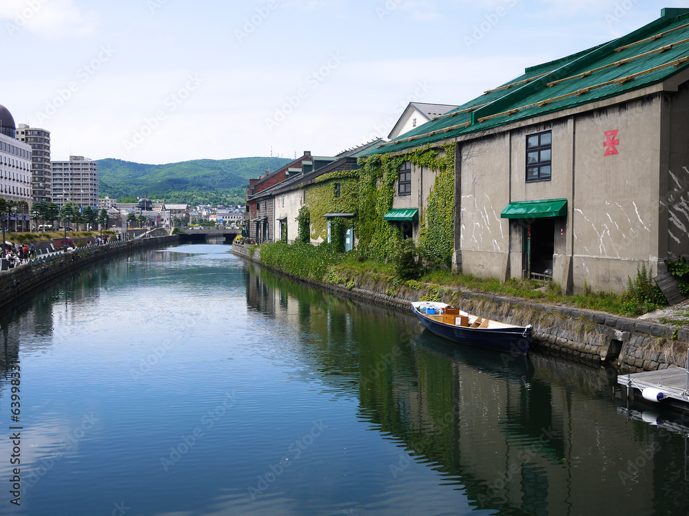 Otaru canal in summer - Hokkaido, Japan