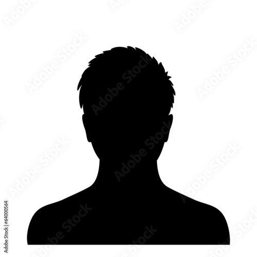 Man silhouette profile picture