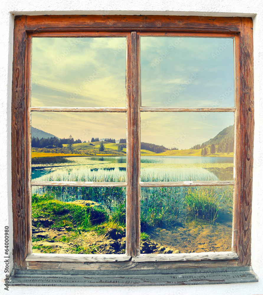 Fototapeta Widok z okna Seewaldsee