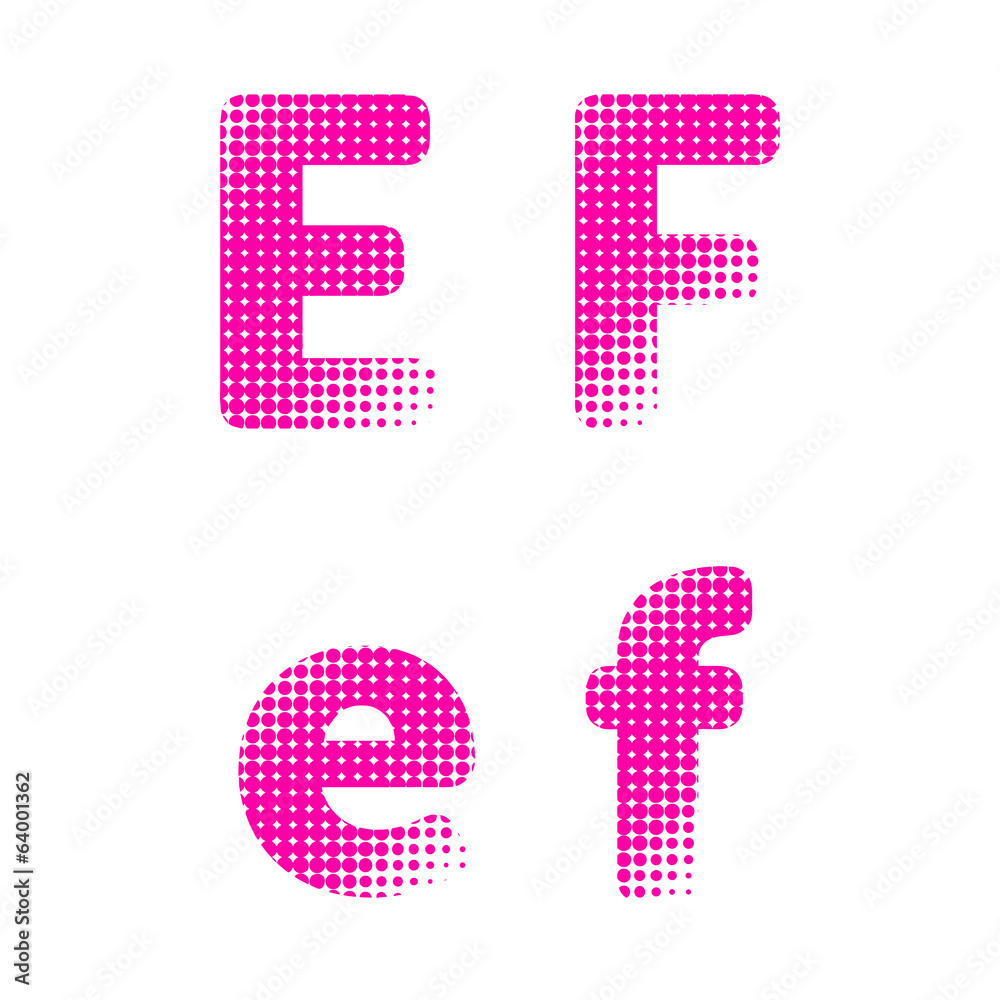 Vector raster spotted polka dot alphabet letters Vector raster spotted polka dot alphabet letters