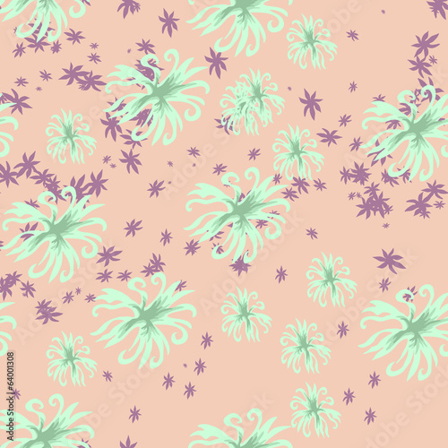 Seamless floral background for design.