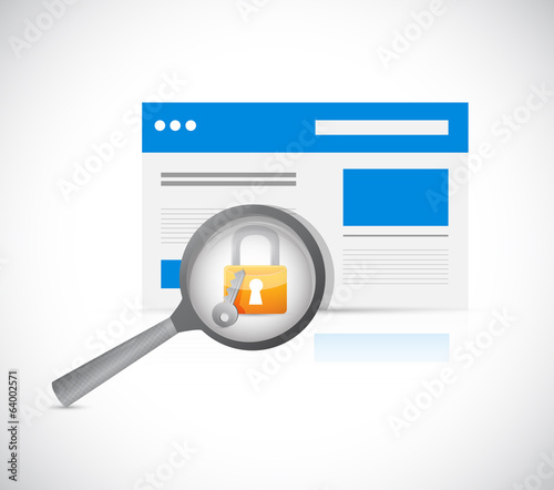 website security protection review illustration